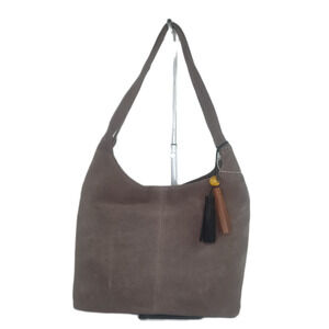 The SAK Huntley Suede Hobo Handbag - Mushroom-Taupe-Brownish Beige - NWT